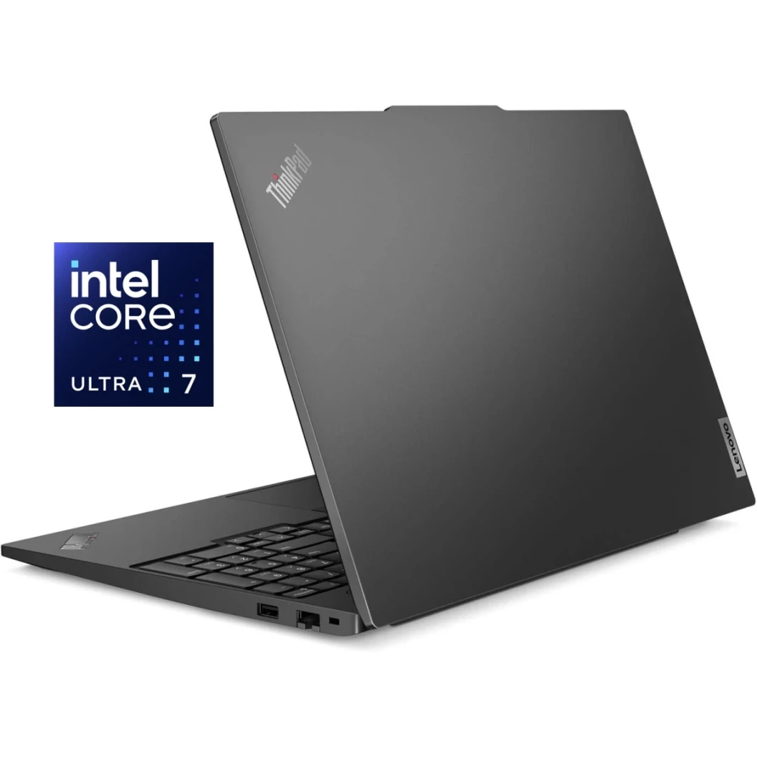 Lenovo ThinkPad E16، Ultra 7 Gen 2، 16GB DDR5، 1TB M.2 SSD، شاشة IPS WUXGA مقاس 16.0 بوصة، كمبيوتر محمول للأعمال / ضمان لمدة عامين