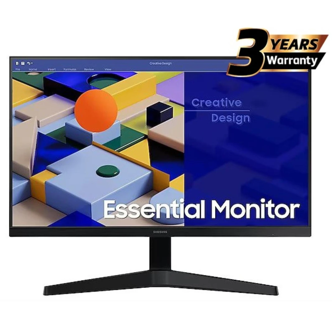 شاشة Samsung Essential Monitor C310 مقاس 27 بوصة، 75 هرتز، AMD FreeSync، 5 مللي ثانية (GTG)، تصميم بدون حدود