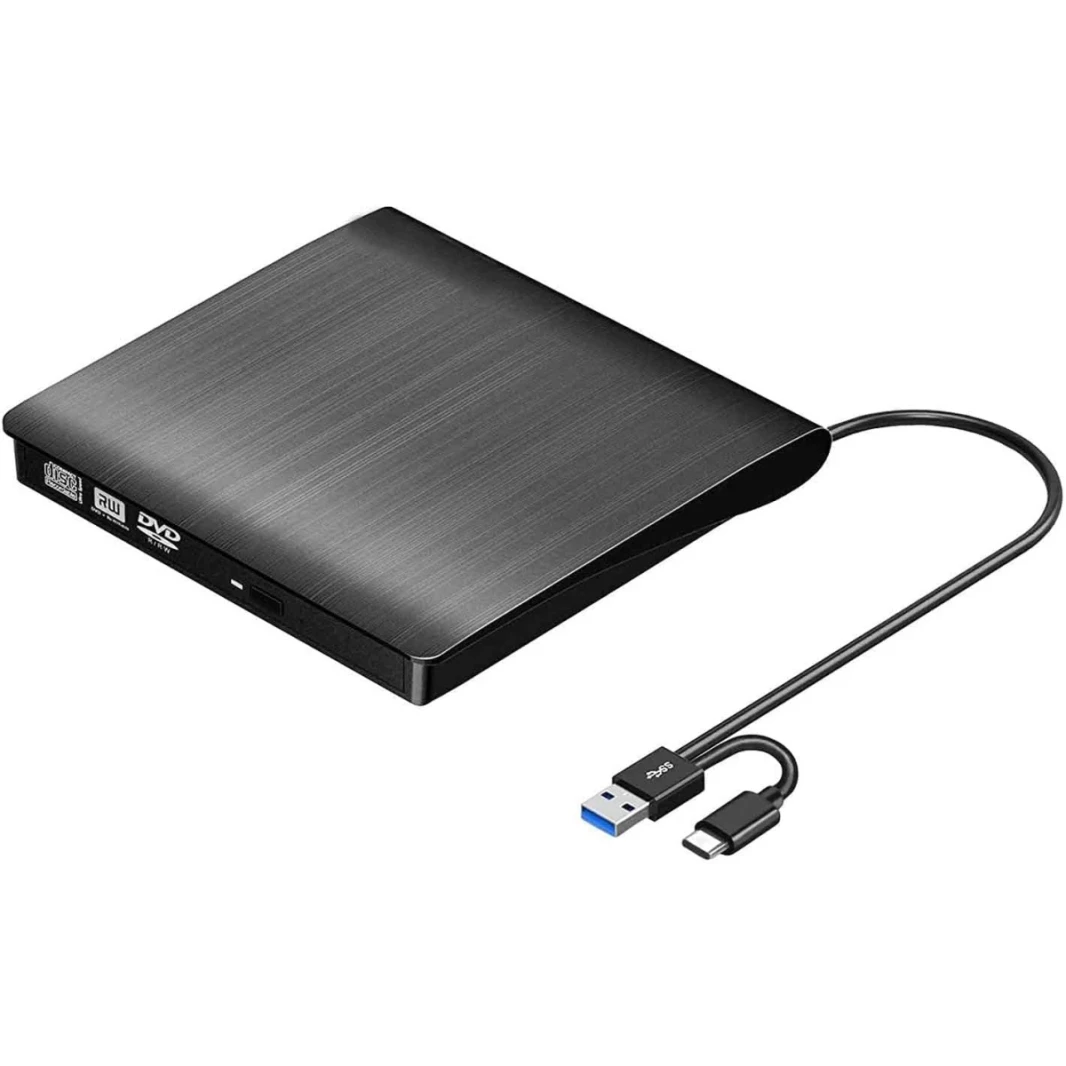 محرك أقراص DVD خارجي محمول من HAING بمنفذ USB 3.0 Type-C