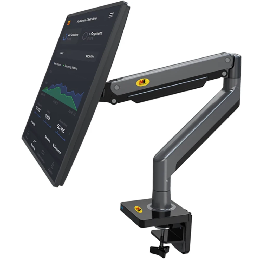 NB G40 Gas Spring Arm 22-40 inch Curved Arc Screen Desktop Monitor Holder