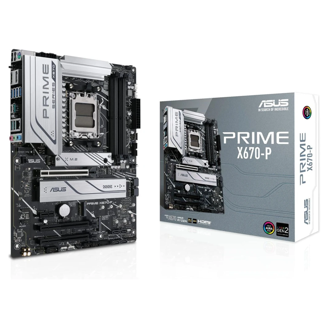 لوحة أم Asus Prime X670-P AMD X670 Socket AM5 ATX DDR5-SDRAM