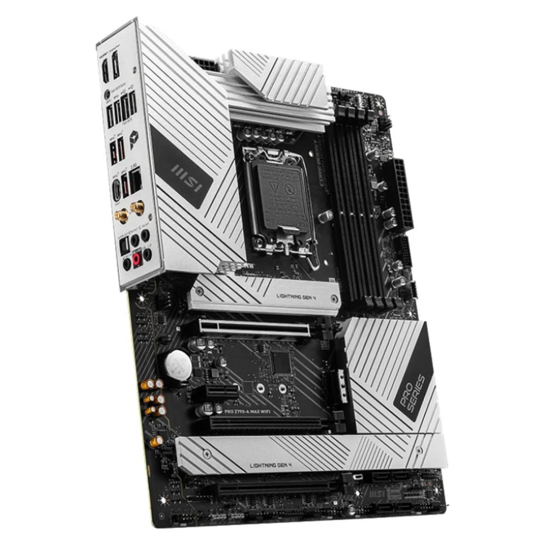 MSI PRO Z790-A MAX WIFI: لوحة أم للألعاب ATX، WiFi 7، سلسلة Intel 14th 13th 12th، LGA 1700/DDR5/PCIe 5.0/4xM.2