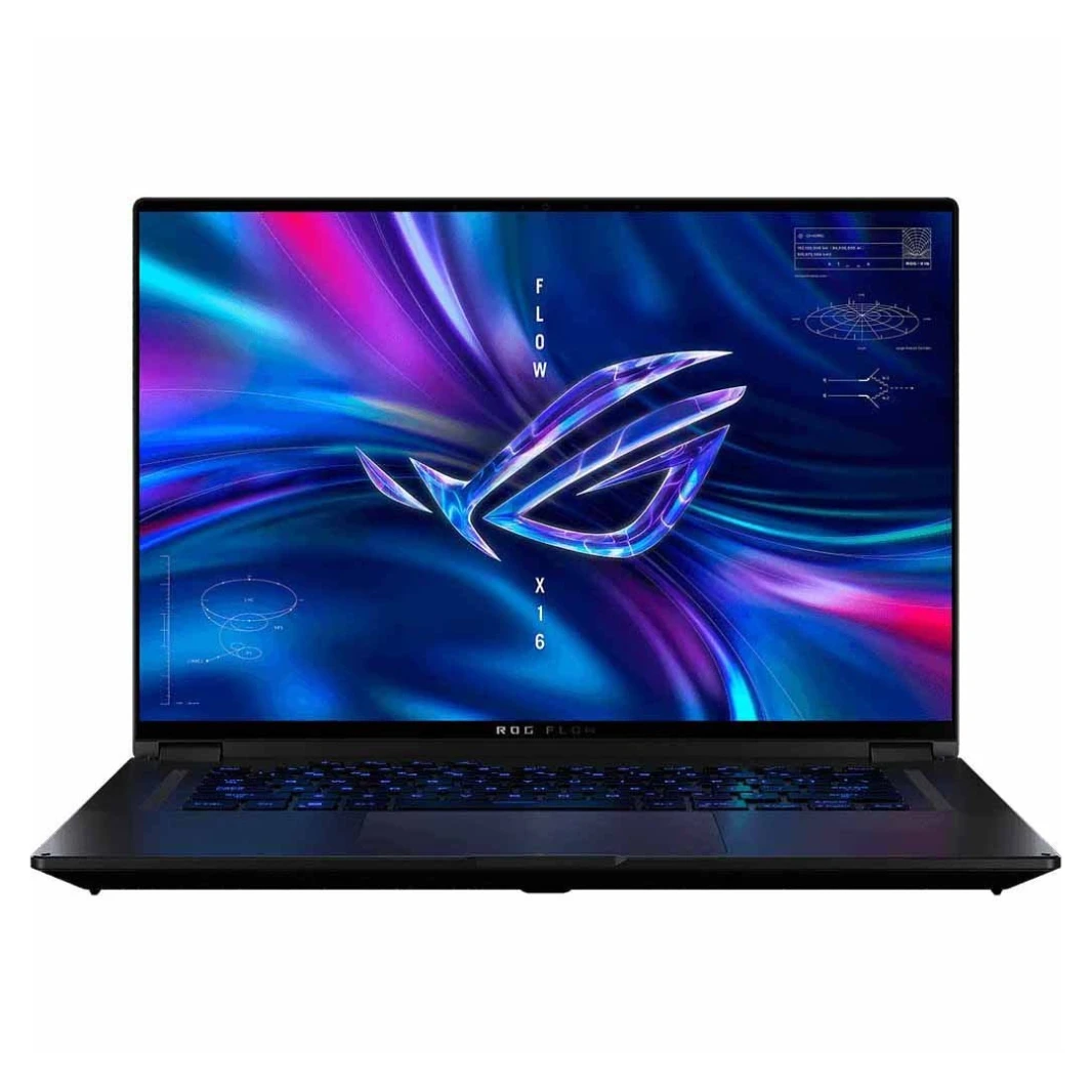 كمبيوتر محمول للألعاب ASUS ROG Flow X16 - معالج Intel Core i9-13900H من الجيل الثالث عشر، و14 نواة، وبطاقة رسومات NVIDIA GeForce RTX 4070 (321 AI TOPs)، وشاشة تعمل باللمس QHD+ مقاس 16 بوصة بزاوية 360 