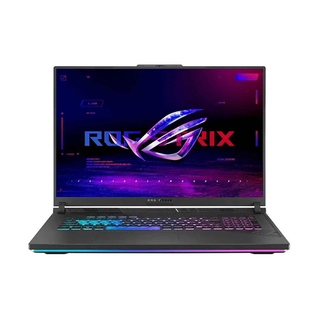 كمبيوتر محمول للألعاب ASUS ROG Strix G18 - معالج Intel Core i9-14900HX من الجيل الرابع، 24 نواة، NVIDIA GeForce RTX 4060، 8 جيجابايت GDDR6، 18 بوصة 2.5K 240Hz، أخضر فولت، حقيبة ظهر وفأرة ROG