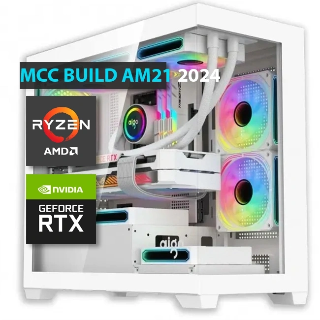 MCC AM21-24 - MIDAS Gaming PC Build || AMD Ryzen 5 7600 سداسي النواة - بطاقة رسوميات GIGABYTE RTX 4060 8GB (3FANS)