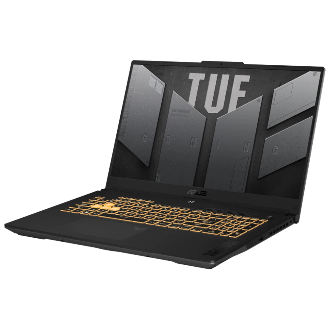 كمبيوتر محمول ASUS TUF Gaming F15 - معالج Intel Core i7-13620H من الجيل الثالث، وبطاقة رسومات Nvidia GeForce RTX 4070، وذاكرة GDDR6 سعة 8 جيجابايت، وذاكرة DDR5 سعة 16 جيجابايت، وشاشة FHD مقاس 15.6 بوص