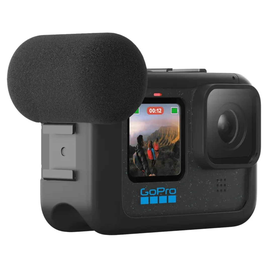 تعديل الوسائط لكاميرات الحركة GoPro 13/12/11/10/9 - ميكروفون اتجاهي ومنافذ وسائط