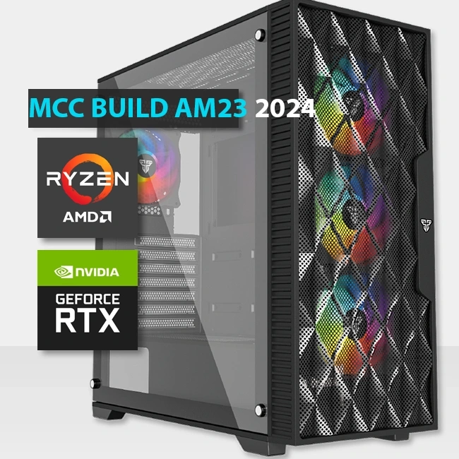 MCC AM23-24 - MIDAS Gaming PC Build || AMD Ryzen 7 8700F 8-Core - بطاقة رسومات GIGABYTE Radeon RX 7700 XT 12GB