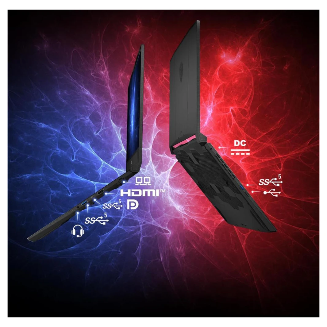 MSI Katana A17 AI B8VG | AMD Ryzen 9 8945HS, NVIDIA RTX 4070 8GB, 16GB DDR5, 1TB SSD, 17.3" FHD 144Hz IPS - Black