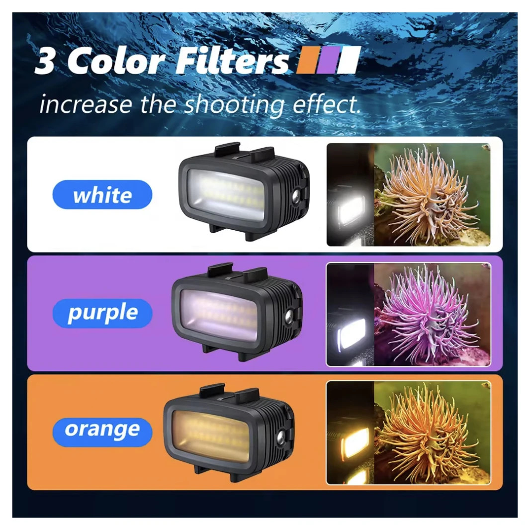 Waterproof Underwater Diving Fill Light LED for GoPro