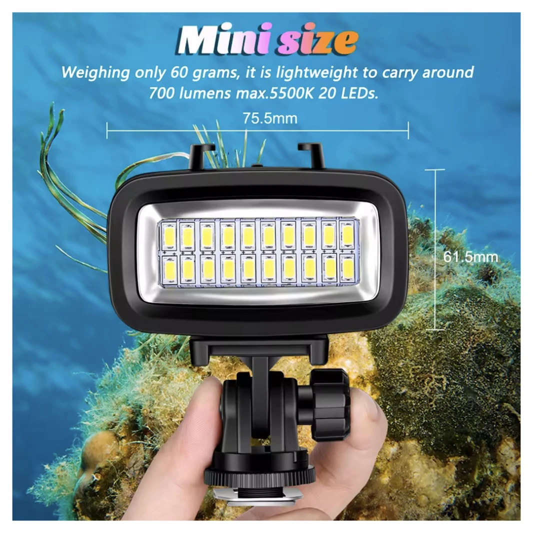 Waterproof Underwater Diving Fill Light LED for GoPro