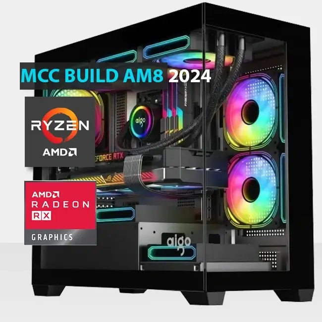 MCC AM8-24 - MIDAS Gaming PC Build || AMD Ryzen 7 7700X 8-Core - GIGABYTE Radeon RX 7800 XT GAMING OC 16G GDDR6