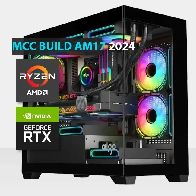MCC AM17-24 - MIDAS Gaming PC Build || AMD Ryzen 7 7800X3D 8-core - PNY GeForce RTX 4070 SUPER 12GB VERTO Graphics Card