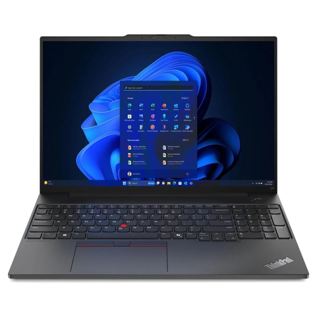 Lenovo ThinkPad E16 Gen 2 Laptop -Intel Core Ultra 5 125U, 8GB DDR5, 16" WUXGA, 2 Years Warranty, with Topload Case [2024]