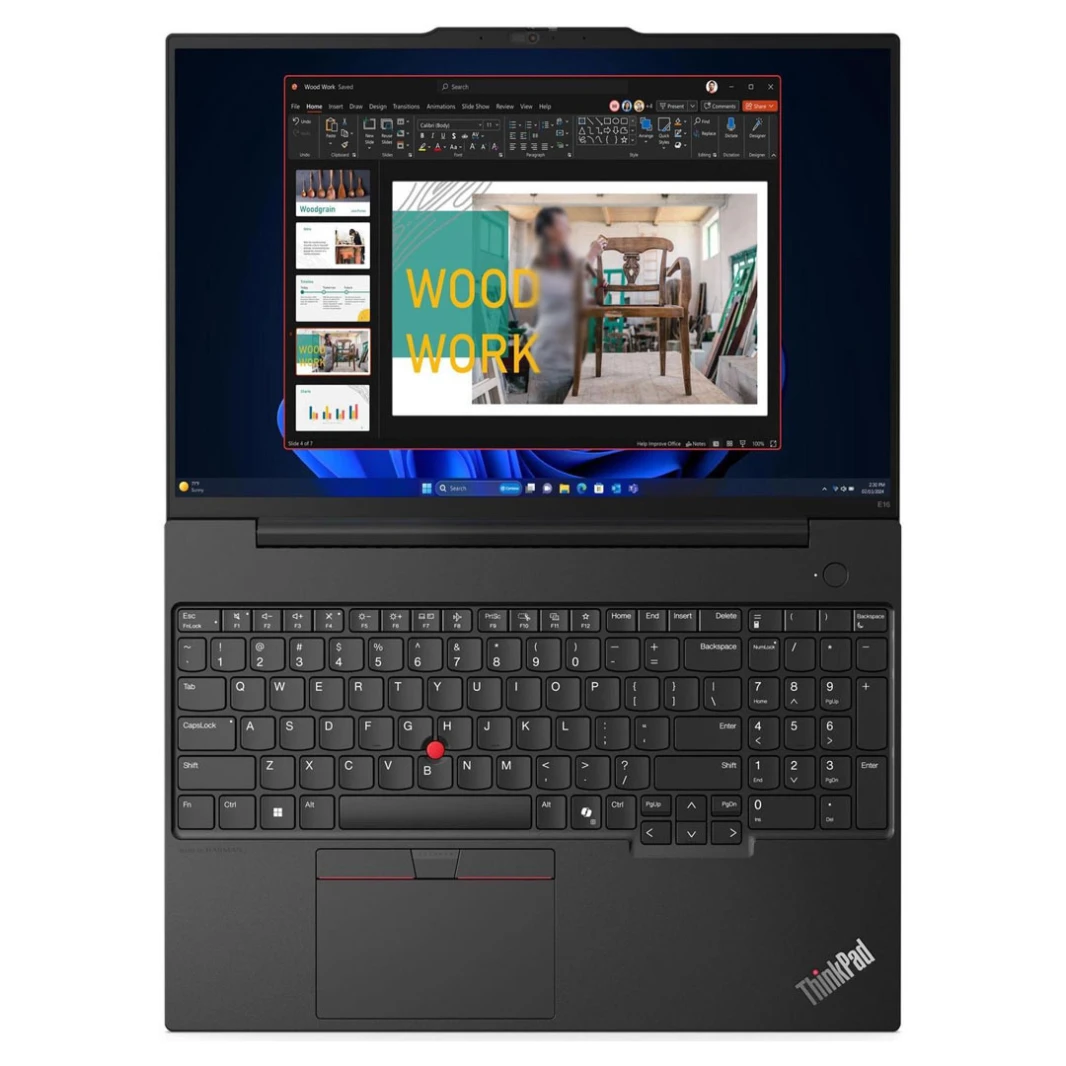 Lenovo ThinkPad E16 Gen 2 Laptop -Intel Core Ultra 5 125U, 8GB DDR5, 16" WUXGA, 2 Years Warranty, with Topload Case [2024]