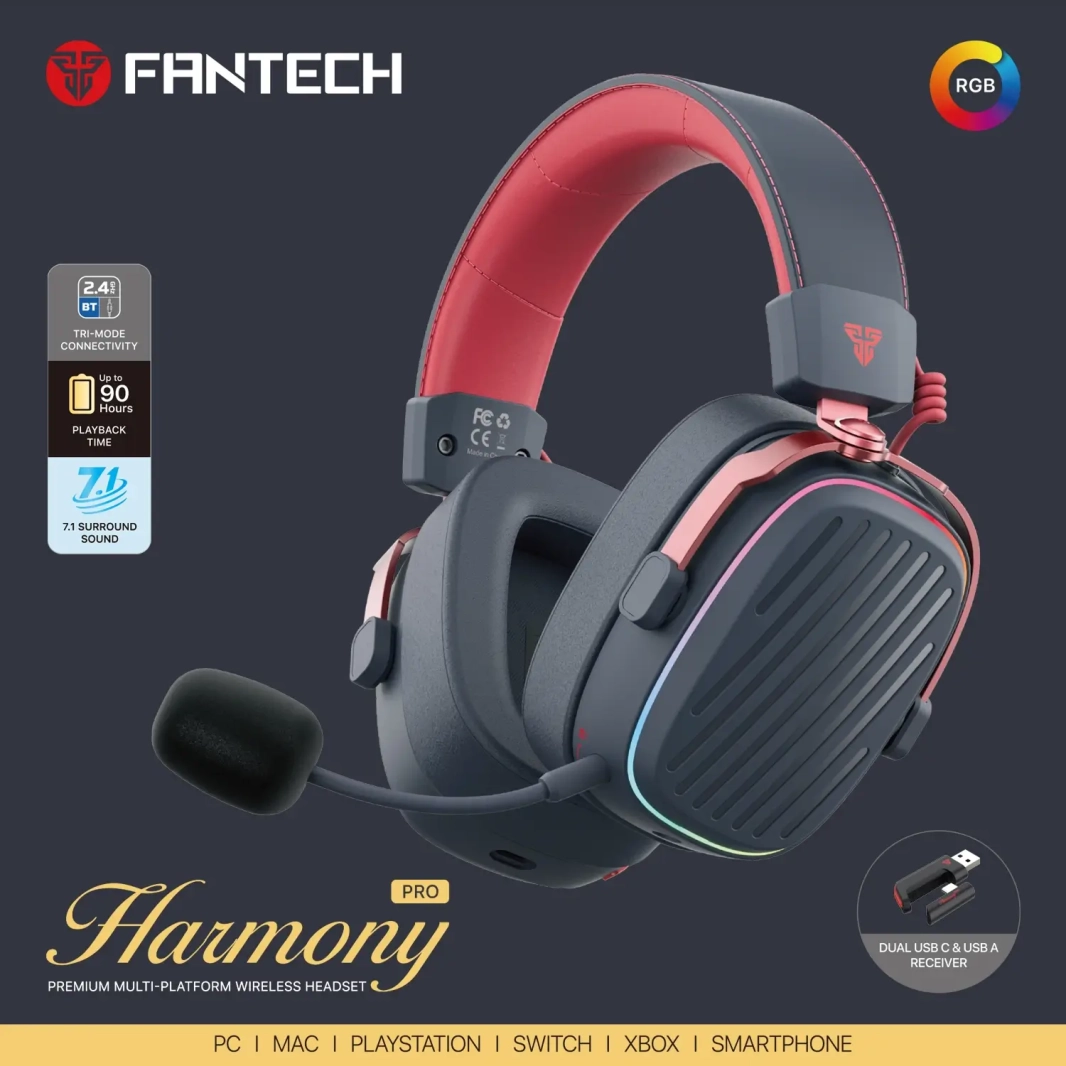 سماعة الألعاب اللاسلكية FANTECH WHG02P HARMONY PRO