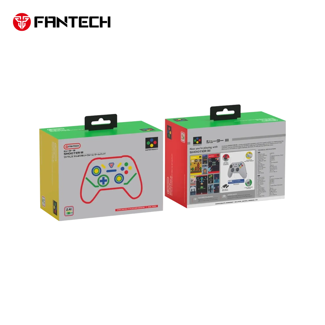 FANTECH WGP13S SHOOTER III SUPER MAXFIT WIRELESS GAMEPAD - DUAL CONNECTION