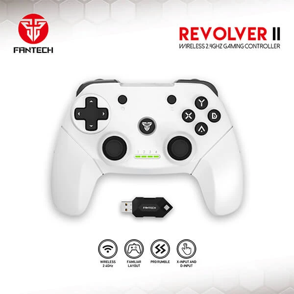 Fantech WGP12 REVOLVER Wireless Gaming Controller - White