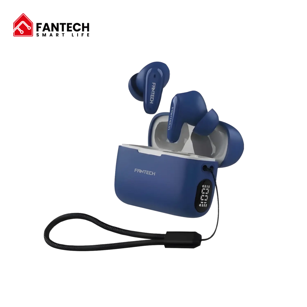 سماعات أذن FANTECH WAVE 13 TW13 اللاسلكية الحقيقية - باللون الأزرق