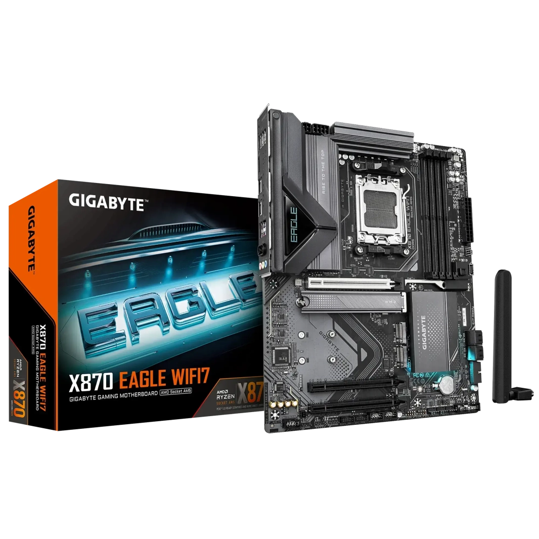 لوحة أم GIGABYTE X870 EAGLE WIFI7 وBLUETOOTH DDR5 - لـ AMD