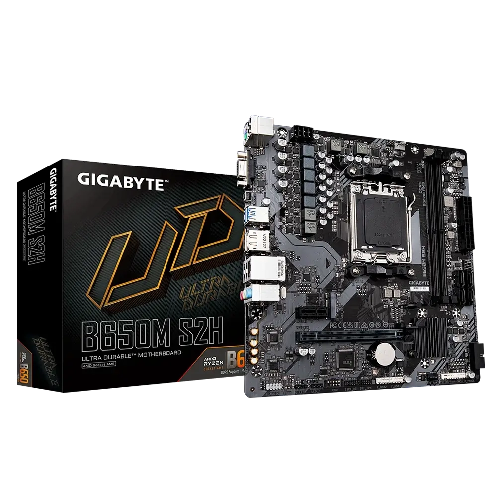 لوحة أم GIGABYTE B650M S2H DDR5 - لـ AMD