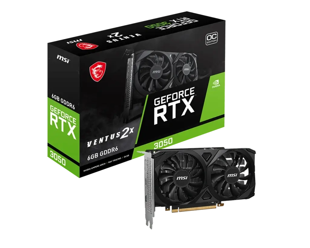 بطاقة الرسوميات Msi GeForce RTX 3050 VENTUS 2X 6G OC