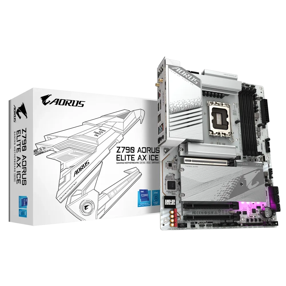 GIGABYTE Z790 AORUS ELITE AX ICE DDR5 WIFI & BLUETOOTH MOTHERBOARD