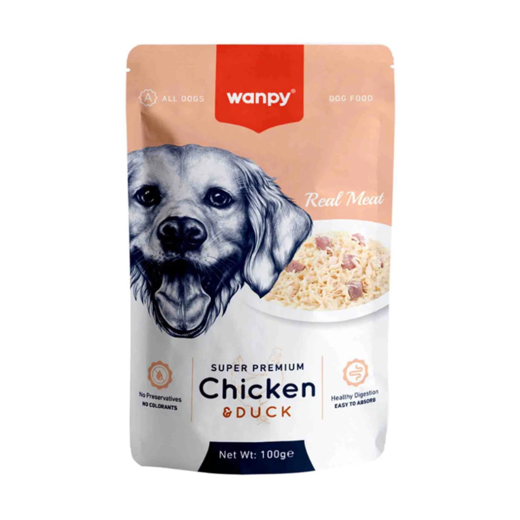 Wanpy Pouch Chicken and duck 100g