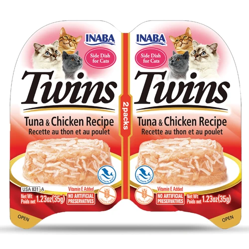 Inaba Twins Tuna & Chicken with Scallop Recipe 35g×2