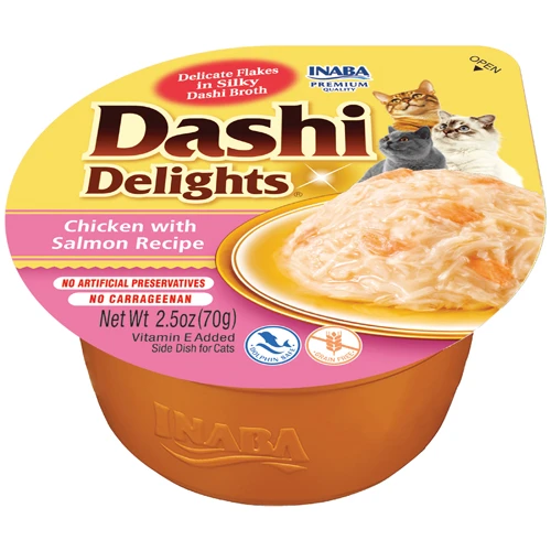 Inaba Dashi Delights Chicken with Salmon Recipe 70g