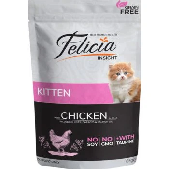Felicia pouch Kitten Chicken in Jelly 85g