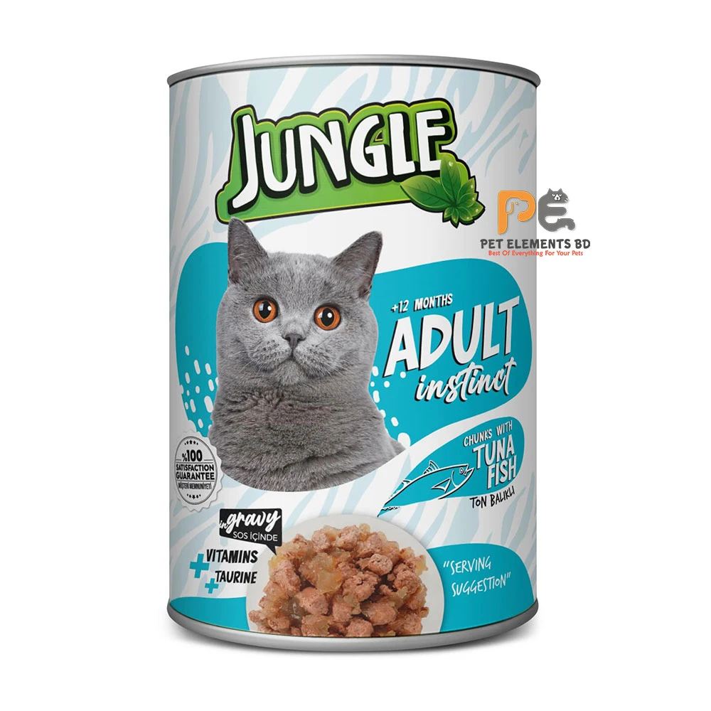Jungle adult chunks with tuna fish 400g