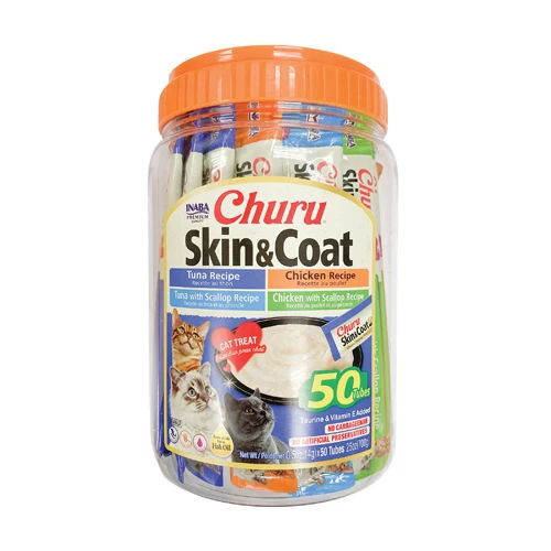 Inaba Churu Skin & Coat Tuna Recipe 4 tubes
