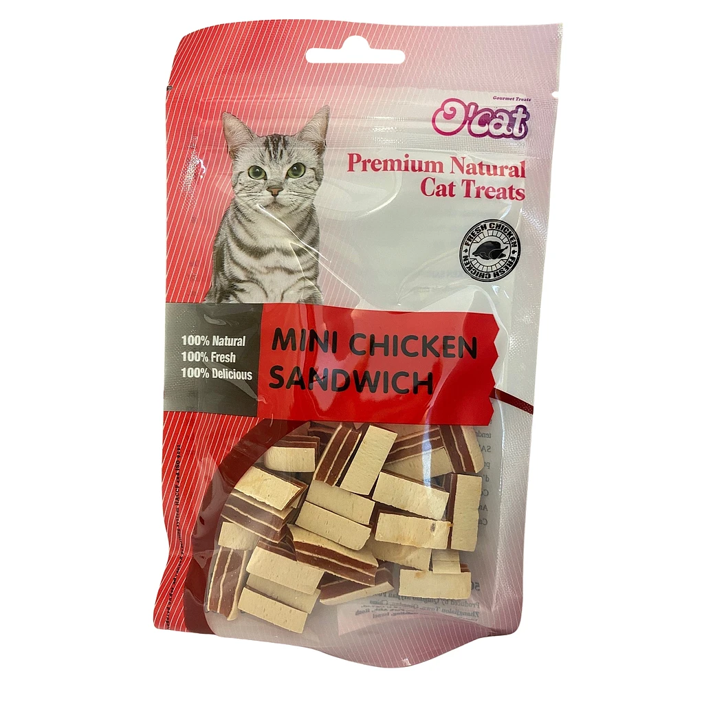 O'cat chicken & duck chips treats 50g