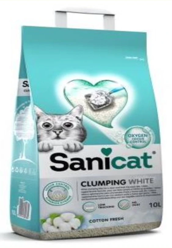 Sanicat Clumping White cotton fresh 10L