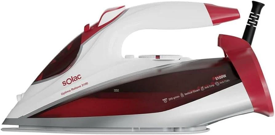 Solac Iron Red 3100W Continuous: 50 G/Min Power: 3100 W Steam Jet: 220 G/Min