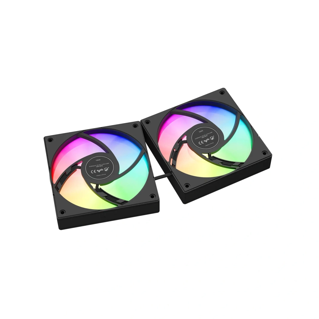 GAMDIAS CHIONE E4-240 AIO LIQUID COOLING - BLACK & DIGITAL DISPLAY WITH INFINITY MIRROR