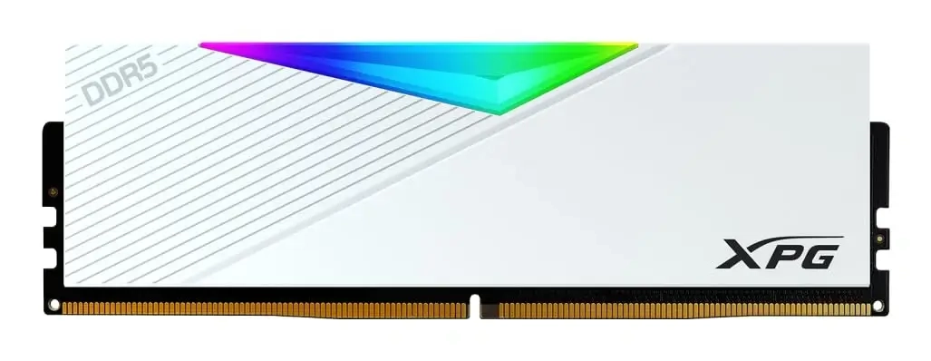 ذاكرة وصول عشوائي ADATA XPG LANCER سعة 16 جيجابايت وتردد 6000 ميجاهرتز DDR5 RGB - باللون الأبيض
