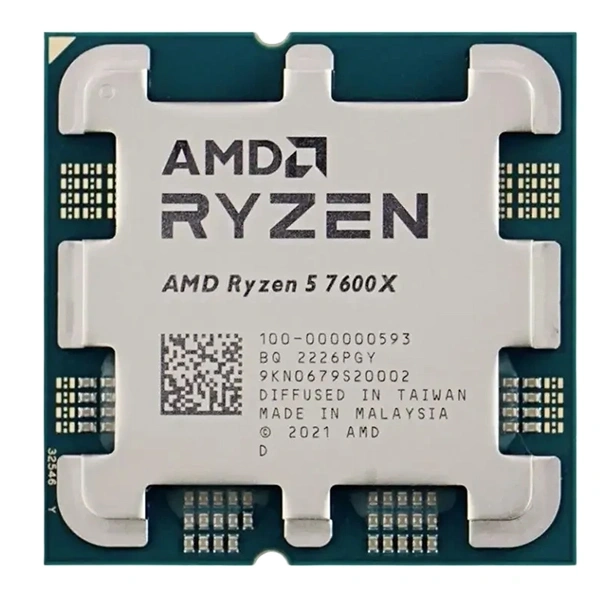 معالج AMD Ryzen 5 7600X سداسي النواة - علبة
