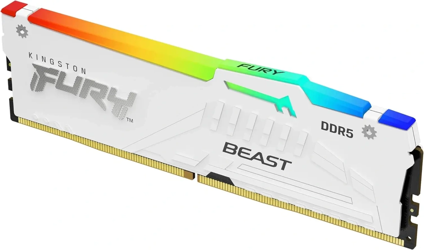 KINGSTON FURY BEAST 32GB 6000MHz DDR5 RAM - WHITE