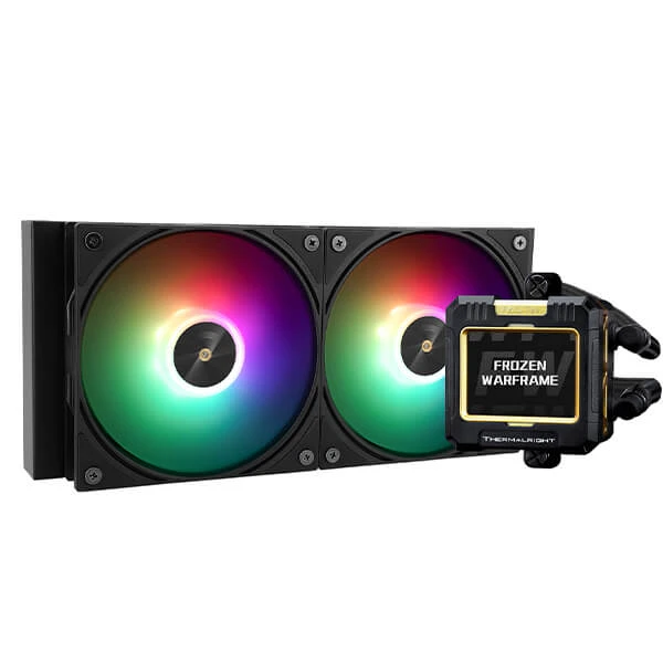 مبرد سائل لوحدة المعالجة المركزية THERMALRIGHT FROZEN WARFRAME 240 ARGB - شاشة LCD IPS سوداء للصور - رسوم متحركة GIF