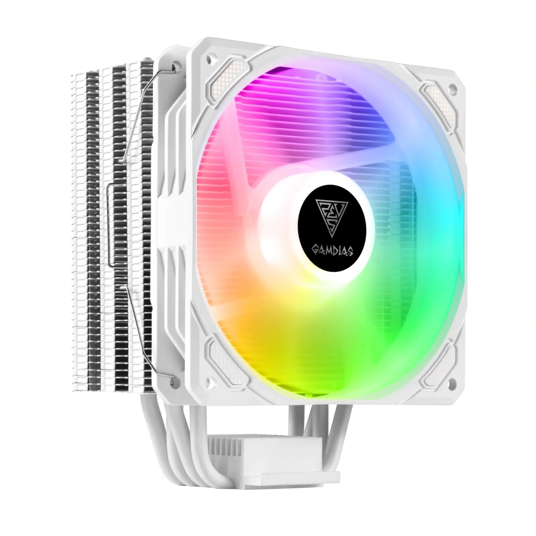 GAMDIAS BOREAS E1-410 ARGB CPU AIR COOLER - WHITE