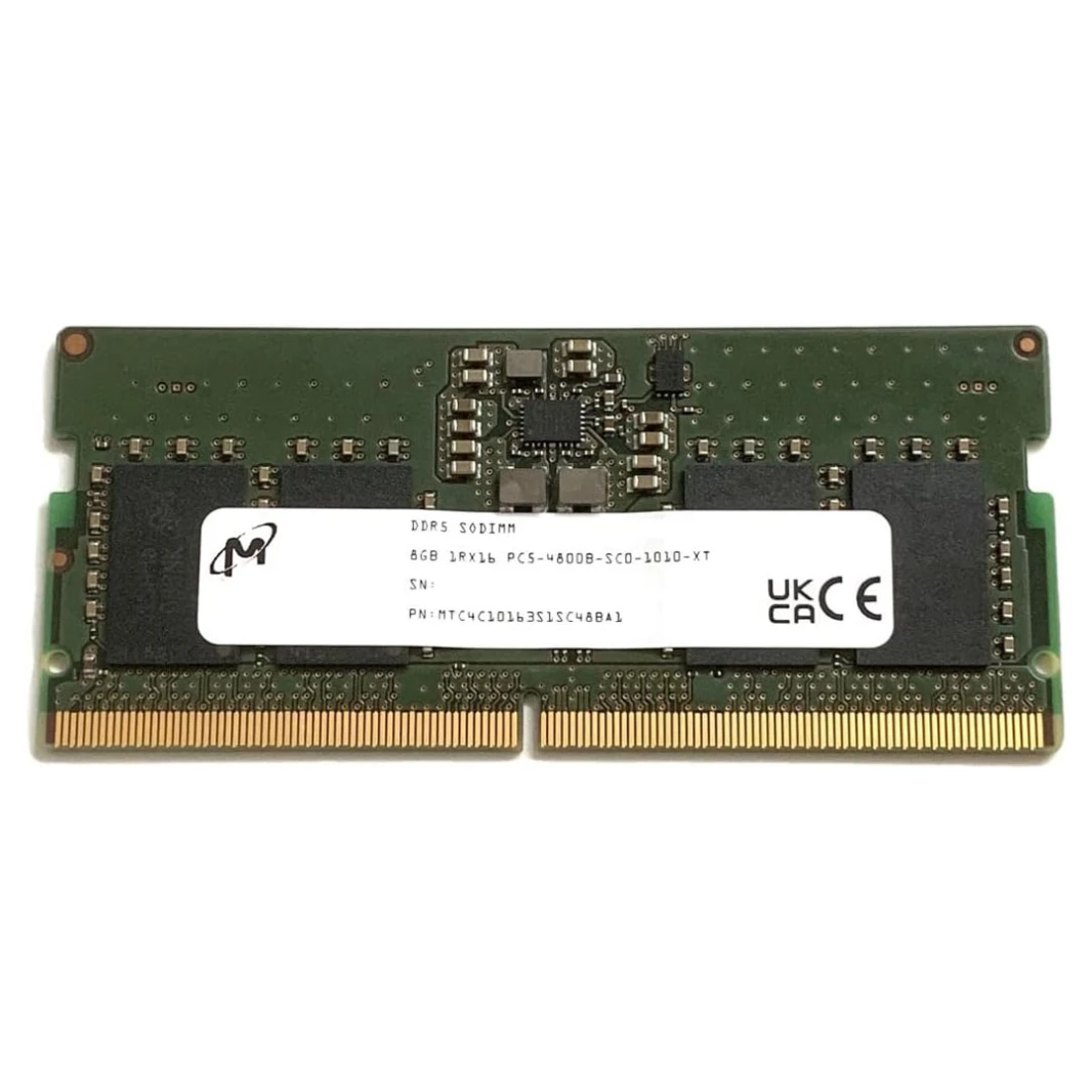 ذاكرة Micron SODIMM 8GB DDR5 4800 للكمبيوتر المحمول