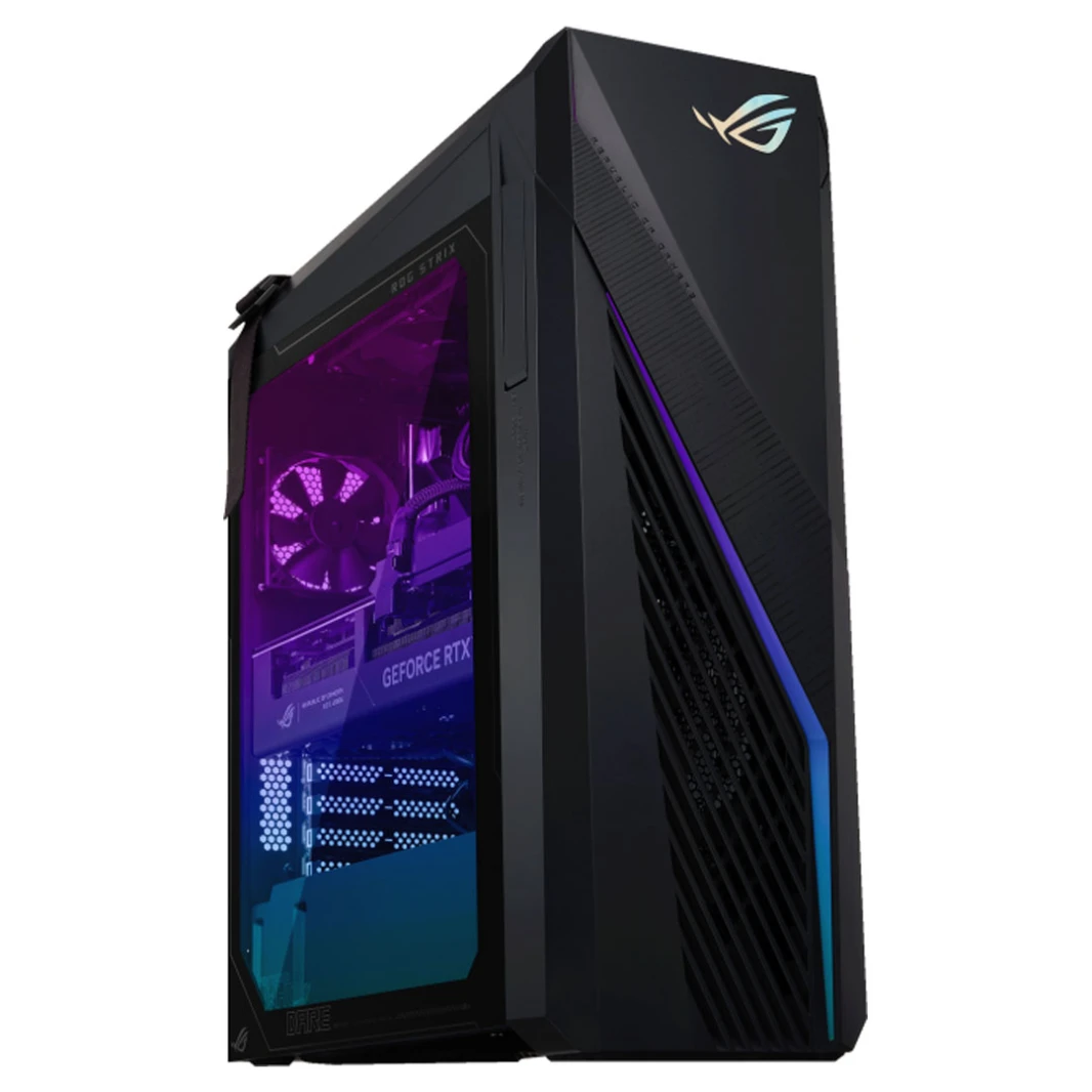 كمبيوتر ASUS ROG G16CHR المكتبي للألعاب - Intel Core i9-14900KF، NVIDIA GeForce RTX 4080، 64 جيجابايت DDR5، 2 تيرابايت SSD، Wi-Fi 6E، Bluetooth 5.3، ضمان لمدة عامين