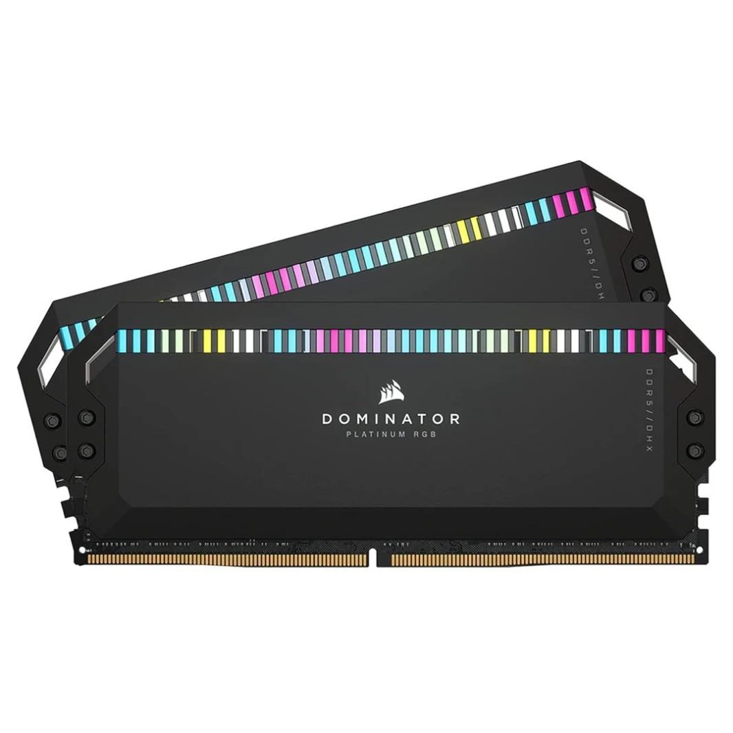 CORSAIR DOMINATOR PLATINUM RGB 32GB (2x16GB) DDR5 6400MT/s CL32 Memory Kit in Black