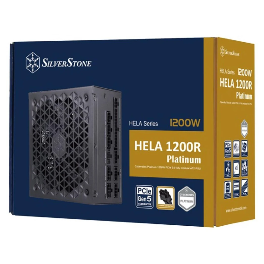 SilverStone HELA 1200R Platinum: مصدر طاقة كامل معياري بقوة 1200 واط 80 Plus Platinum