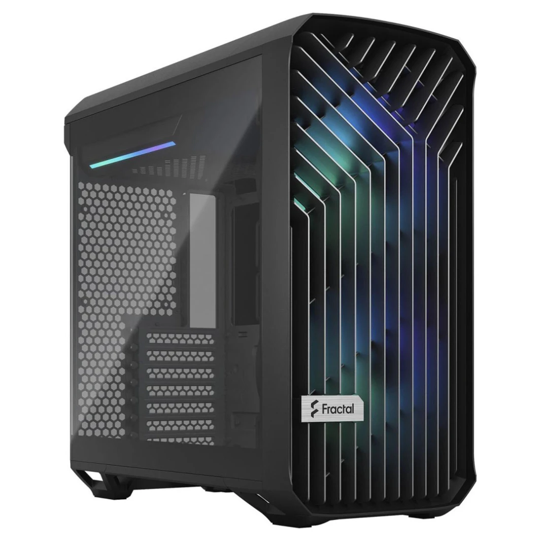هيكل ألعاب Fractal Design Torrent Compact (لون أسود RGB TG Light Tint) متوسط ​​الحجم مصنوع من الزجاج المقسّى RGB