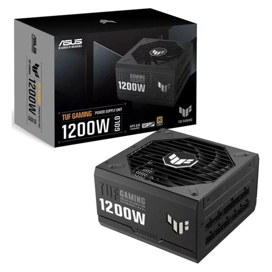 ASUS TUF GAMING 1200W: مزود طاقة 80 Plus Gold كامل الوحدات مع موصل PCIe 5.0