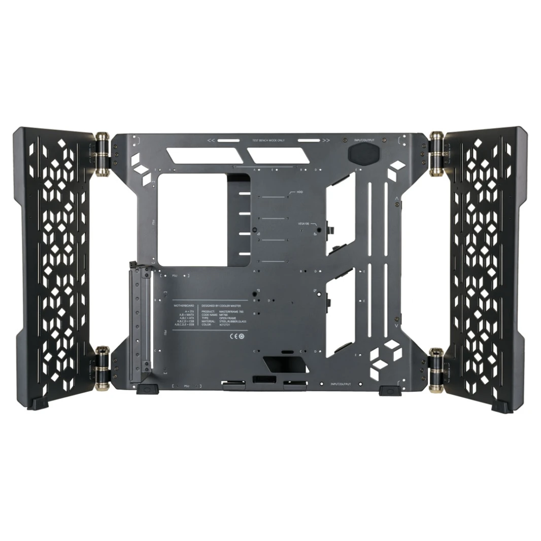 Cooler Master MasterFrame 700 Full Tower Tempered Glass - وضع اختبار مقاعد البدلاء للتصميم في الهواء الطلق