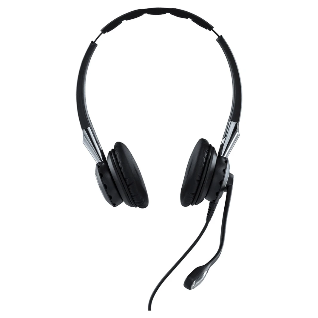 سماعة الرأس Jabra Biz 2400 II Duo USB – ميكروفون مضاد للضوضاء، معتمد من MS Teams